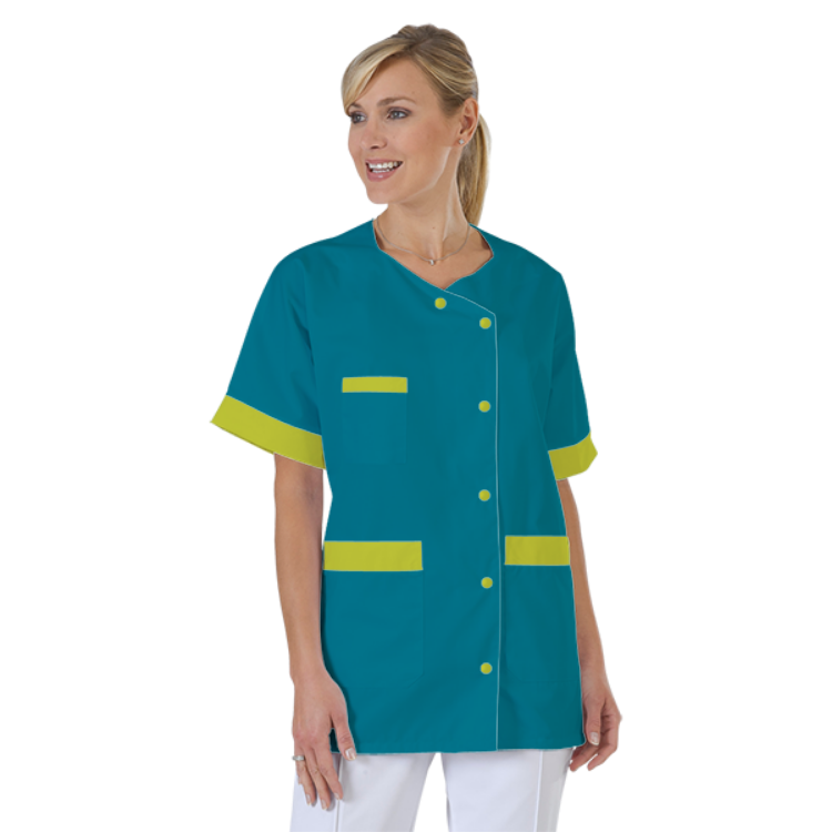blouse-infirmiere-personnalise-col-trapeze acheté - par Anne - le 10-05-2024
