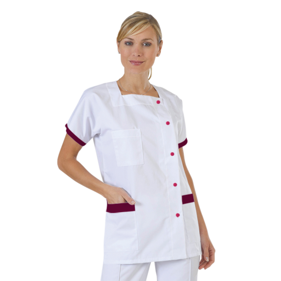 blouse-medicale-col-carre-a-personnaliser acheté - par Marina - le 01-07-2019