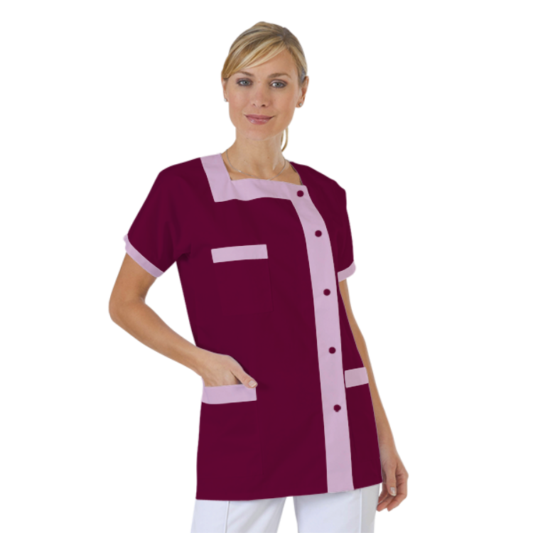 blouse-medicale-col-carre-a-personnaliser acheté - par Émilie - le 01-11-2022