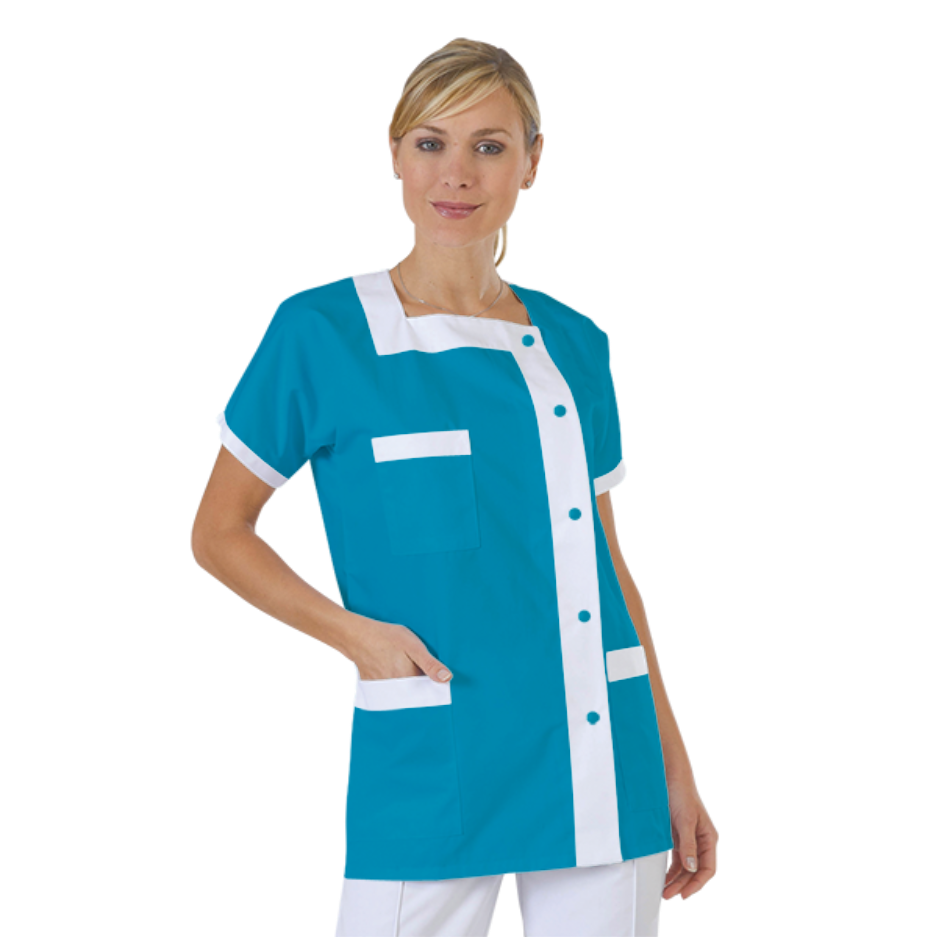 blouse-medicale-col-carre-a-personnaliser acheté - par Daniëlle - le 29-06-2021