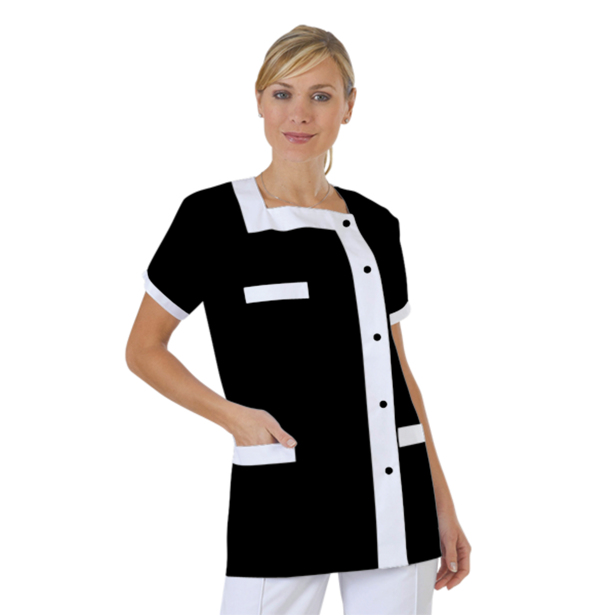 blouse-medicale-col-carre-a-personnaliser acheté - par Audrey - le 22-10-2023