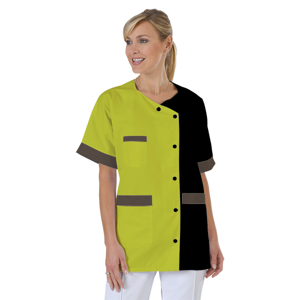 blouse-infirmiere-personnalise-col-trapeze acheté - par Anne-Marie - le 10-01-2020