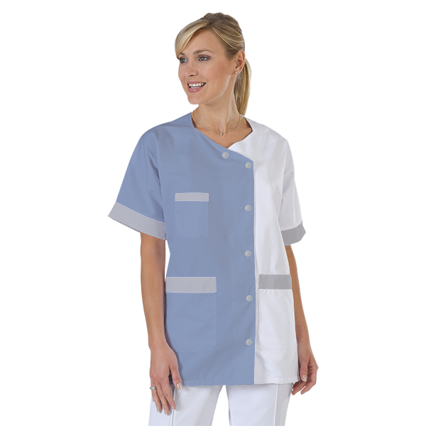 blouse-infirmiere-personnalise-col-trapeze acheté - par Sophie - le 25-04-2020