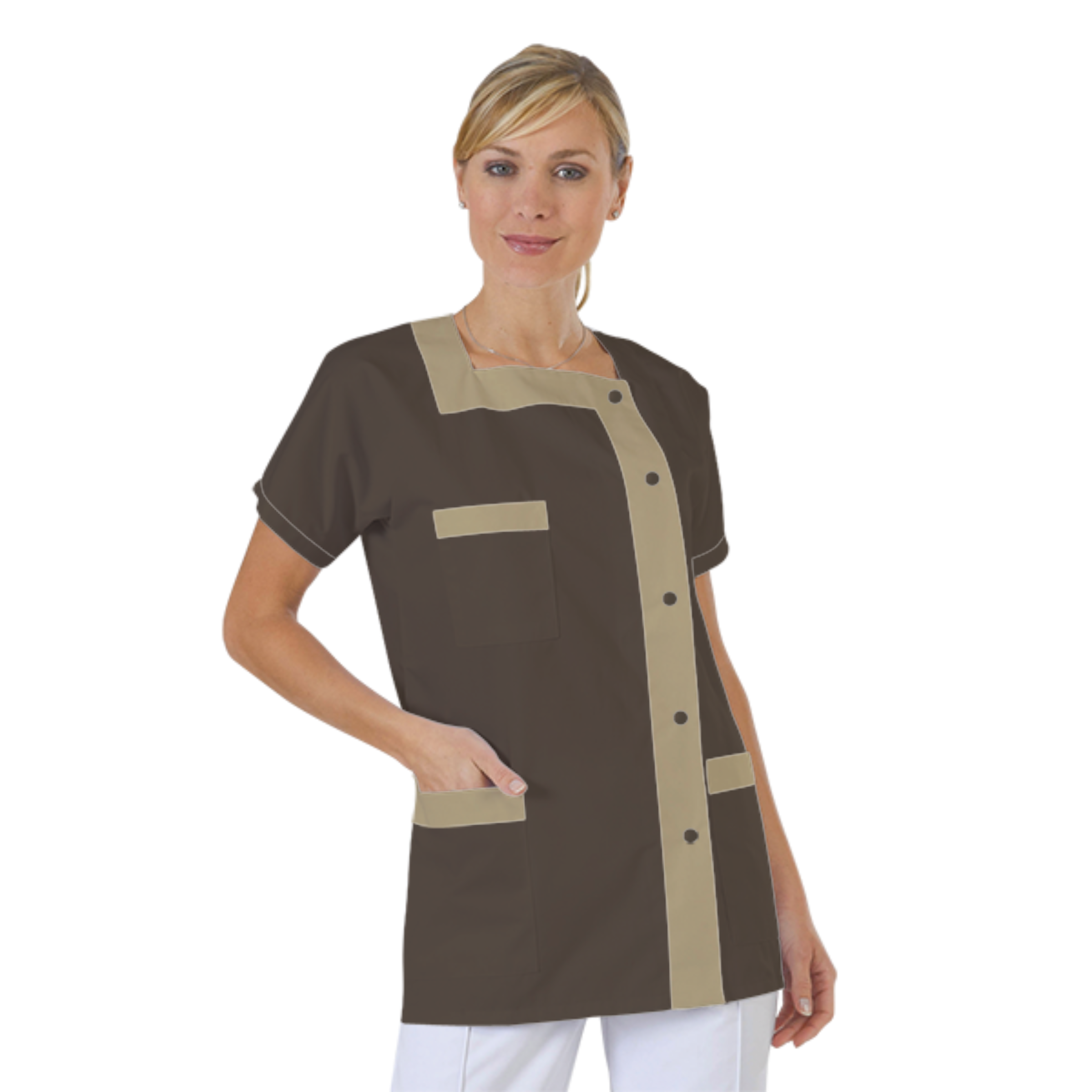 blouse-medicale-col-carre-a-personnaliser acheté - par Chantal - le 01-07-2018