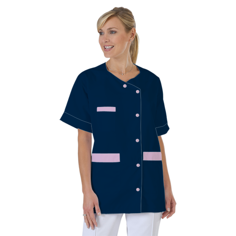 blouse-infirmiere-personnalise-col-trapeze acheté - par Hortense - le 07-11-2019