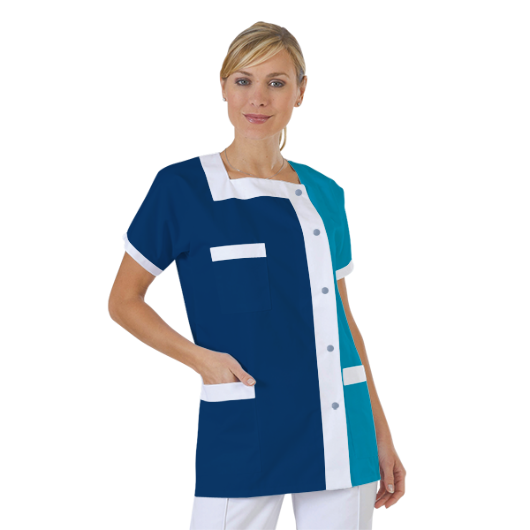 blouse-medicale-col-carre-a-personnaliser acheté - par Charlotte - le 29-01-2020