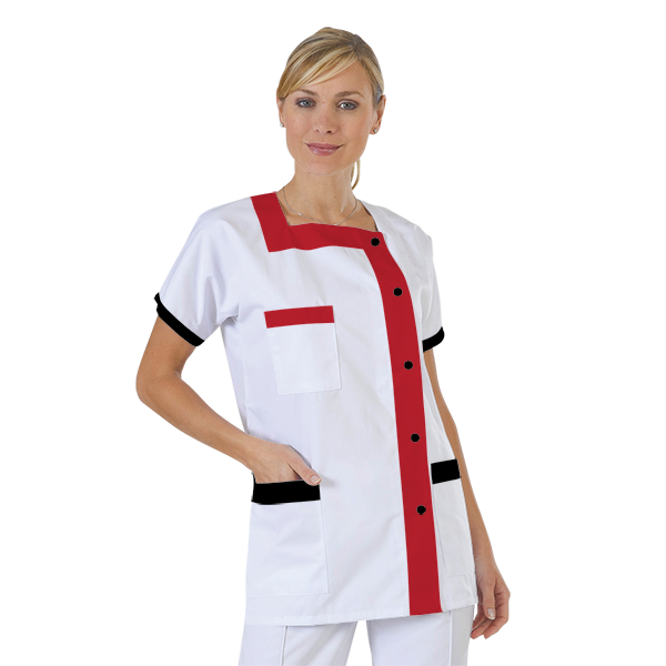 blouse-medicale-col-carre-a-personnaliser acheté - par Gwendoline - le 13-04-2018