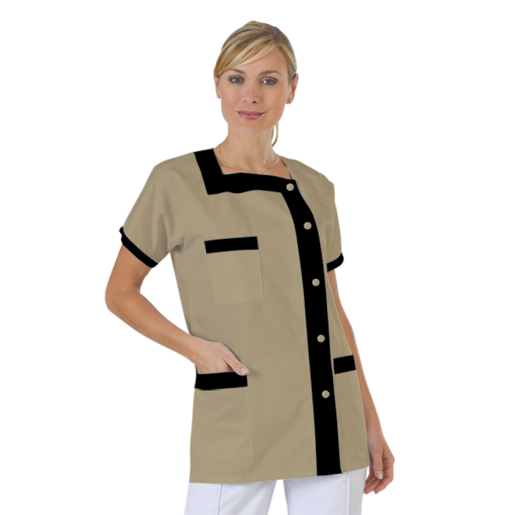 blouse-medicale-col-carre-a-personnaliser acheté - par Manon - le 24-03-2019