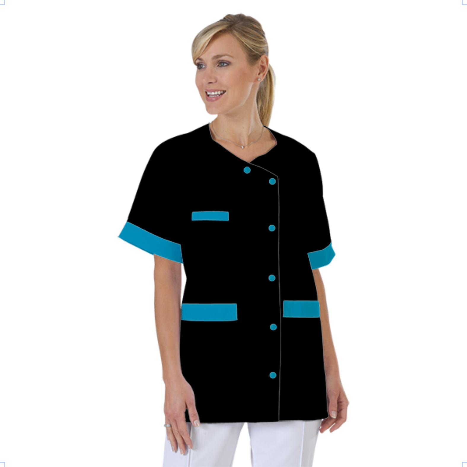 blouse-infirmiere-personnalise-col-trapeze acheté - par Annick - le 23-08-2018