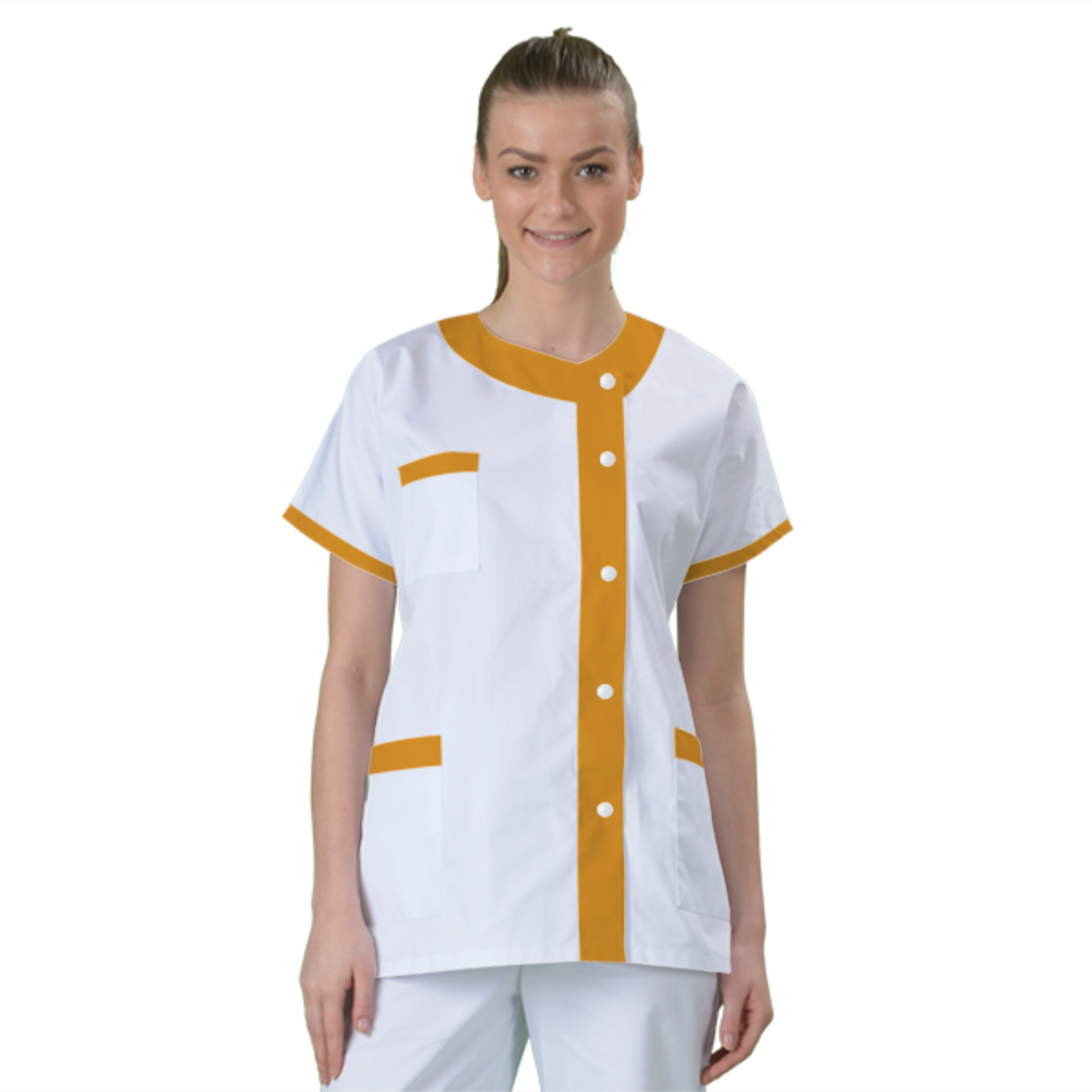 blouse-medicale-col-carre-a-personnaliser acheté - par Marie  - le 05-01-2022