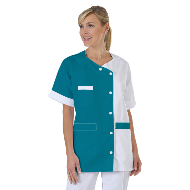 blouse-infirmiere-personnalise-col-trapeze acheté - par Magali - le 30-07-2025