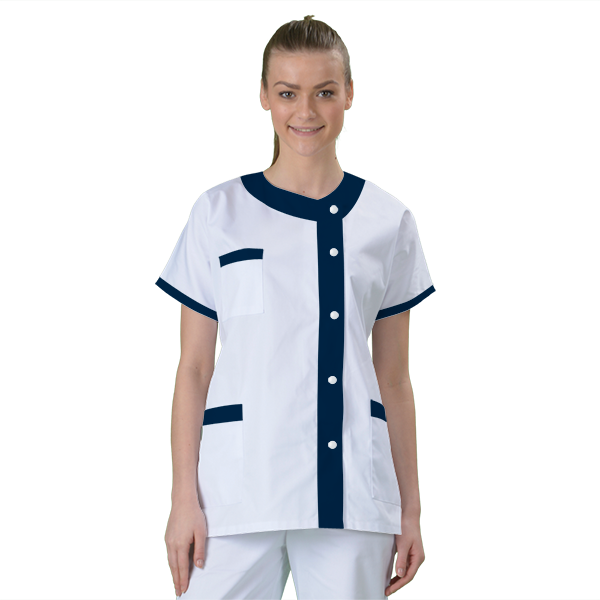 blouse-medicale-col-carre-a-personnaliser acheté - par Nathalie - le 08-10-2019