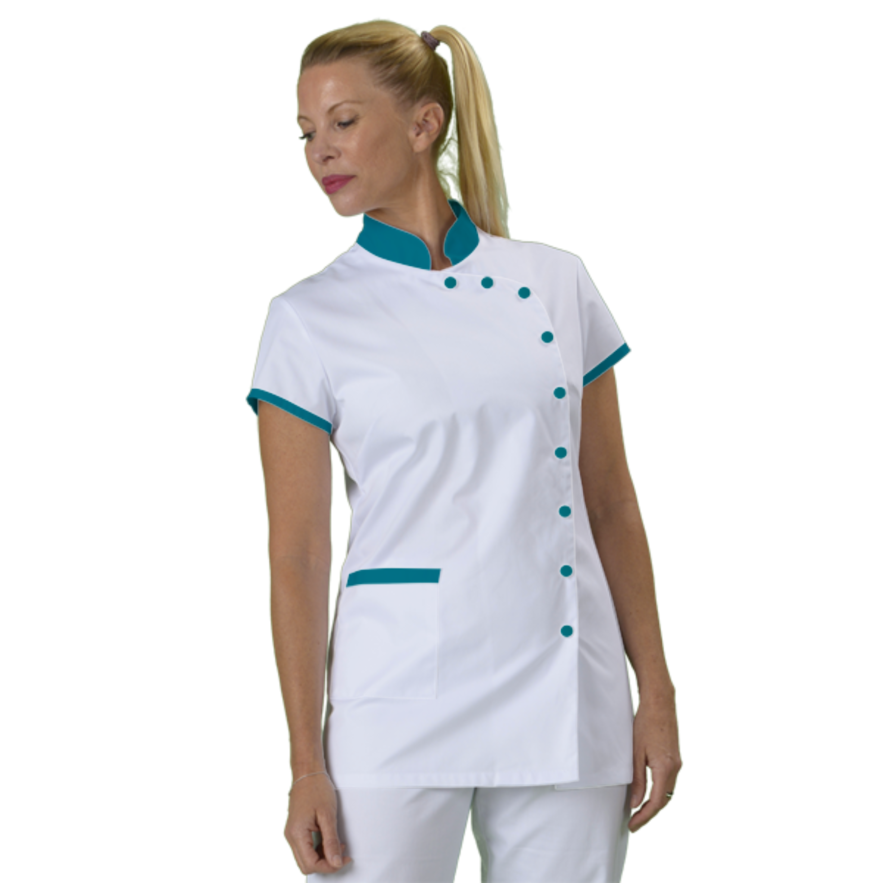 tunique-medicale-infirmiere-col-mao-a-personnaliser acheté - par Jessica - le 08-06-2021