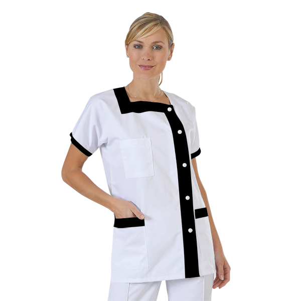 blouse-medicale-col-carre-a-personnaliser acheté - par Sandrine - le 02-10-2019