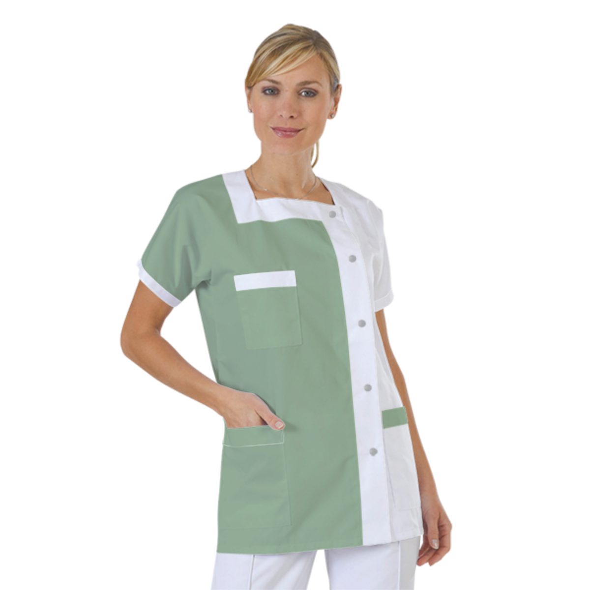 blouse-medicale-col-carre-a-personnaliser acheté - par Edeline - le 01-10-2018