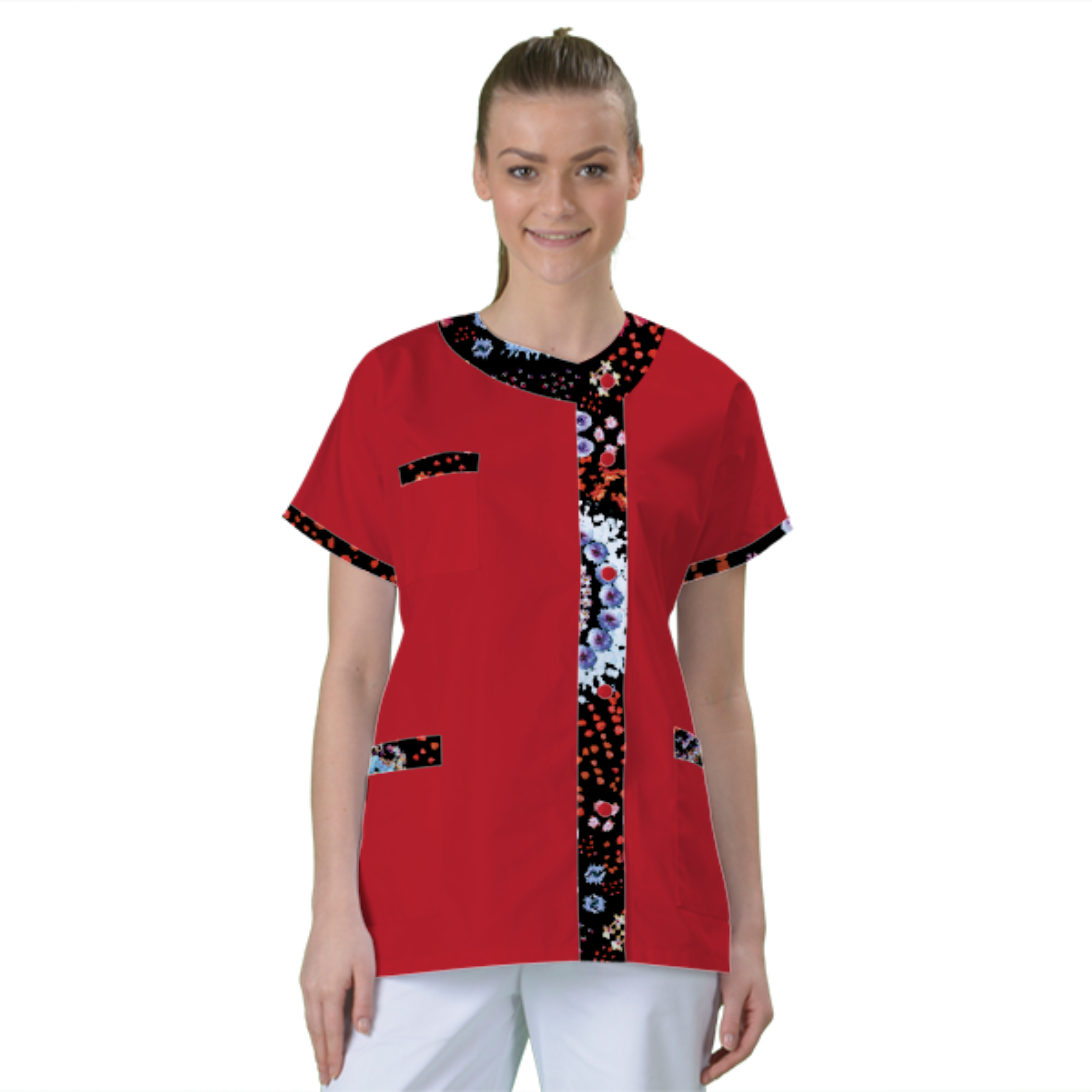 blouse-de-travail-personnalisee-tunique-medicale acheté - par Edith - le 30-01-2021