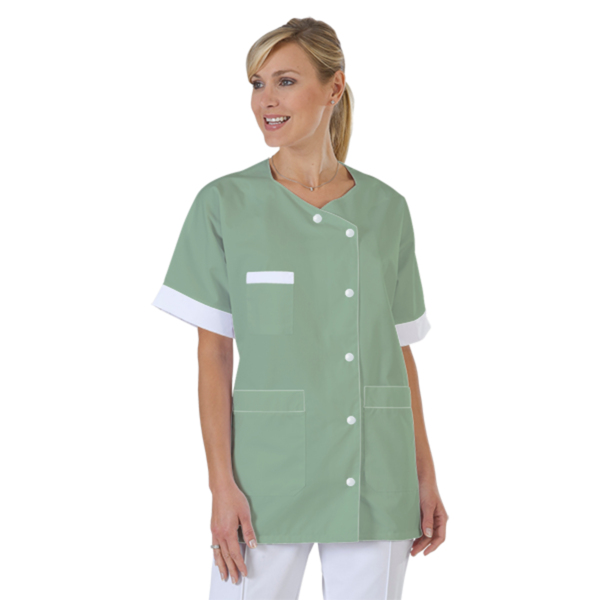 blouse-infirmiere-personnalise-col-trapeze acheté - par Anaïs - le 23-07-2022