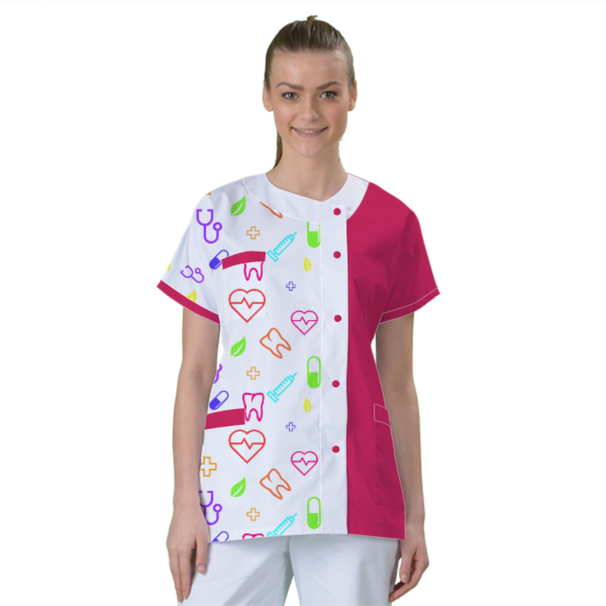 blouse-de-travail-personnalisee-tunique-medicale acheté - par Maroussia - le 15-07-2025