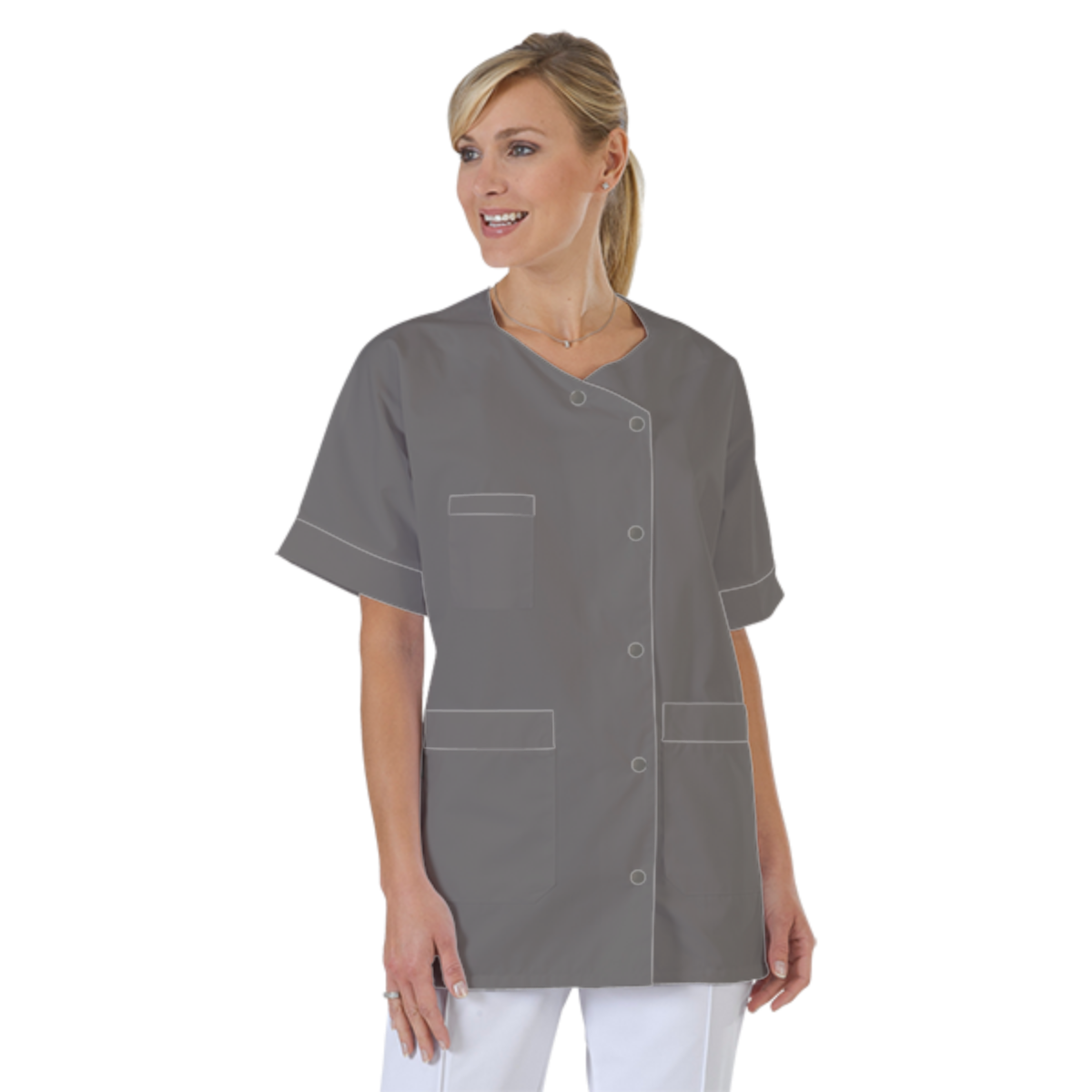 blouse-infirmiere-personnalise-col-trapeze acheté - par Rita - le 12-03-2017