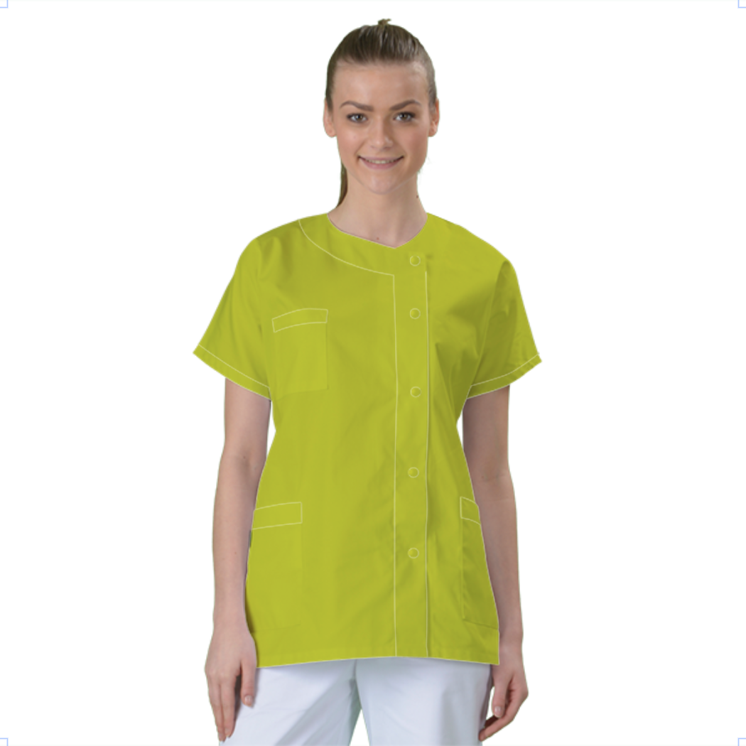 blouse-medicale-col-carre-a-personnaliser acheté - par Lucile - le 10-04-2019