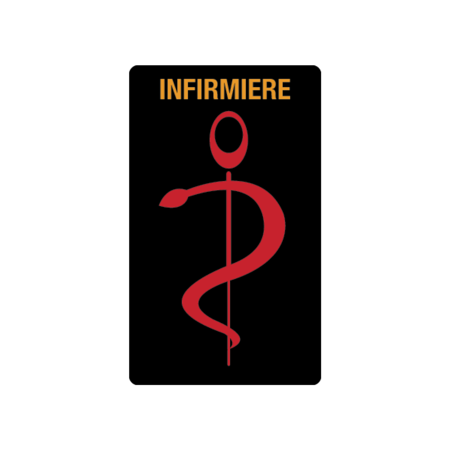 Caducée infirmière personnalisable