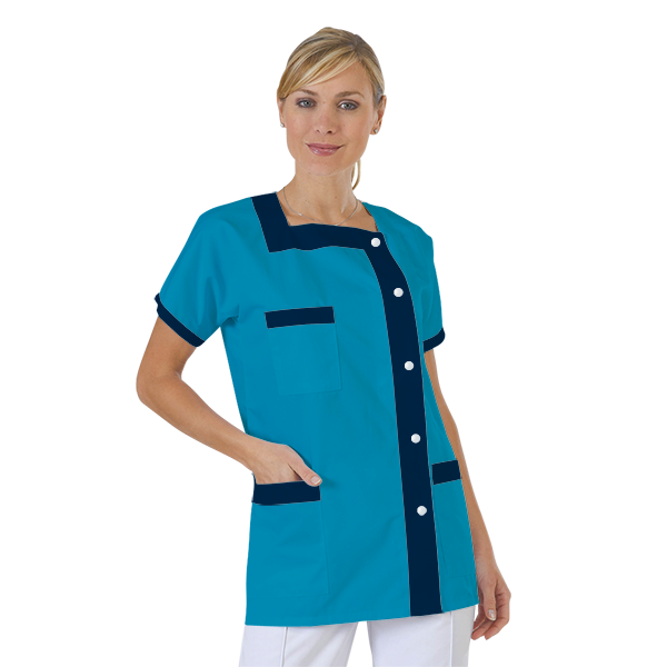blouse-medicale-col-carre-a-personnaliser acheté - par Eva - le 28-09-2021