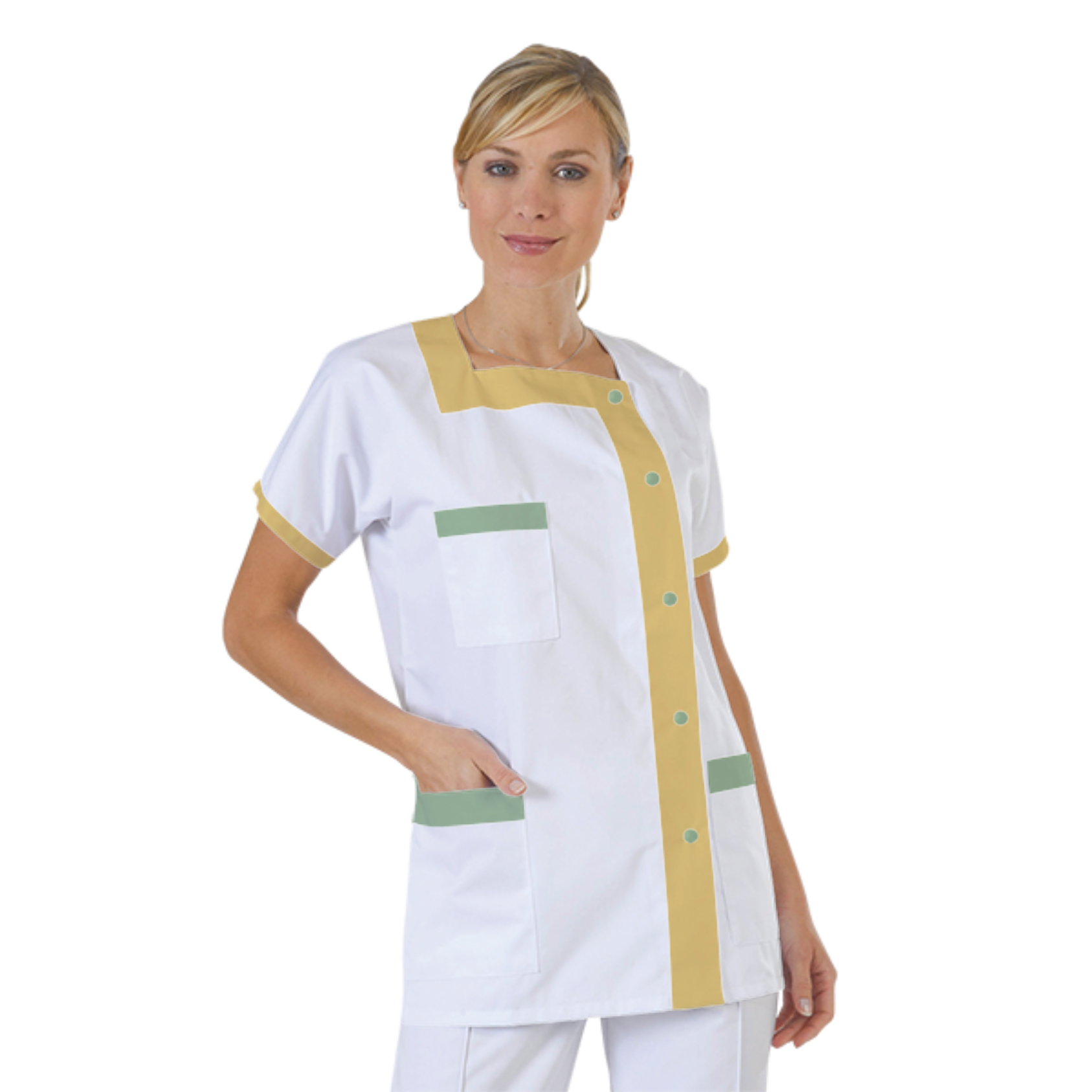 blouse-medicale-col-carre-a-personnaliser acheté - par Claire - le 07-07-2025