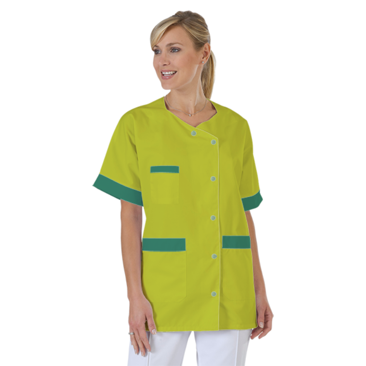blouse-infirmiere-personnalise-col-trapeze acheté - par Victoria - le 25-06-2021