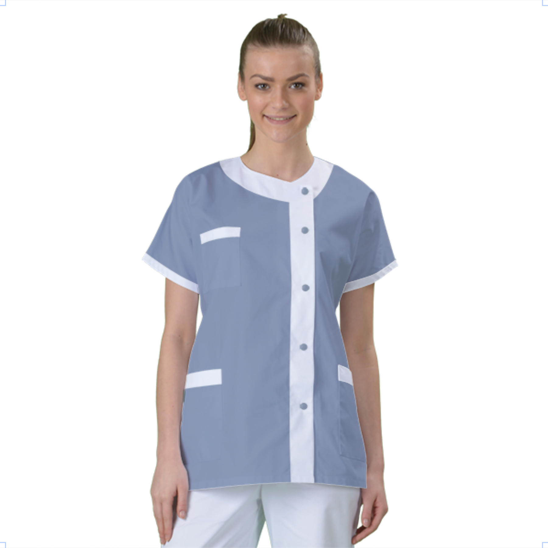 blouse-medicale-col-carre-a-personnaliser acheté - par Graziella - le 20-01-2020