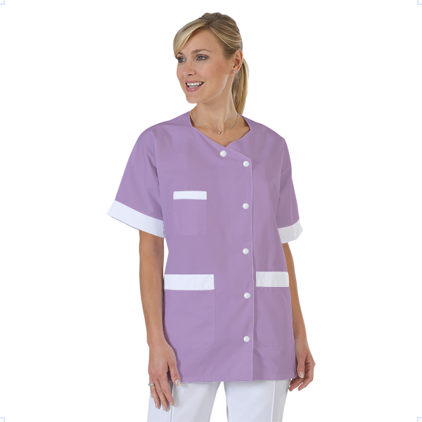 blouse-infirmiere-personnalise-col-trapeze acheté - par Katarina - le 14-12-2020