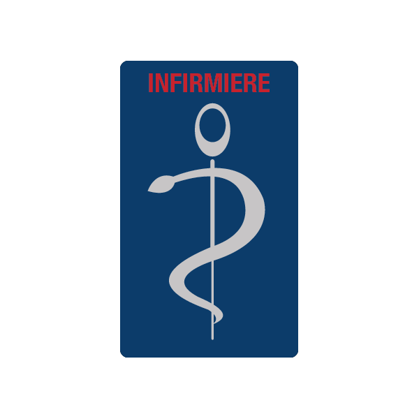 Caducée infirmière personnalisable