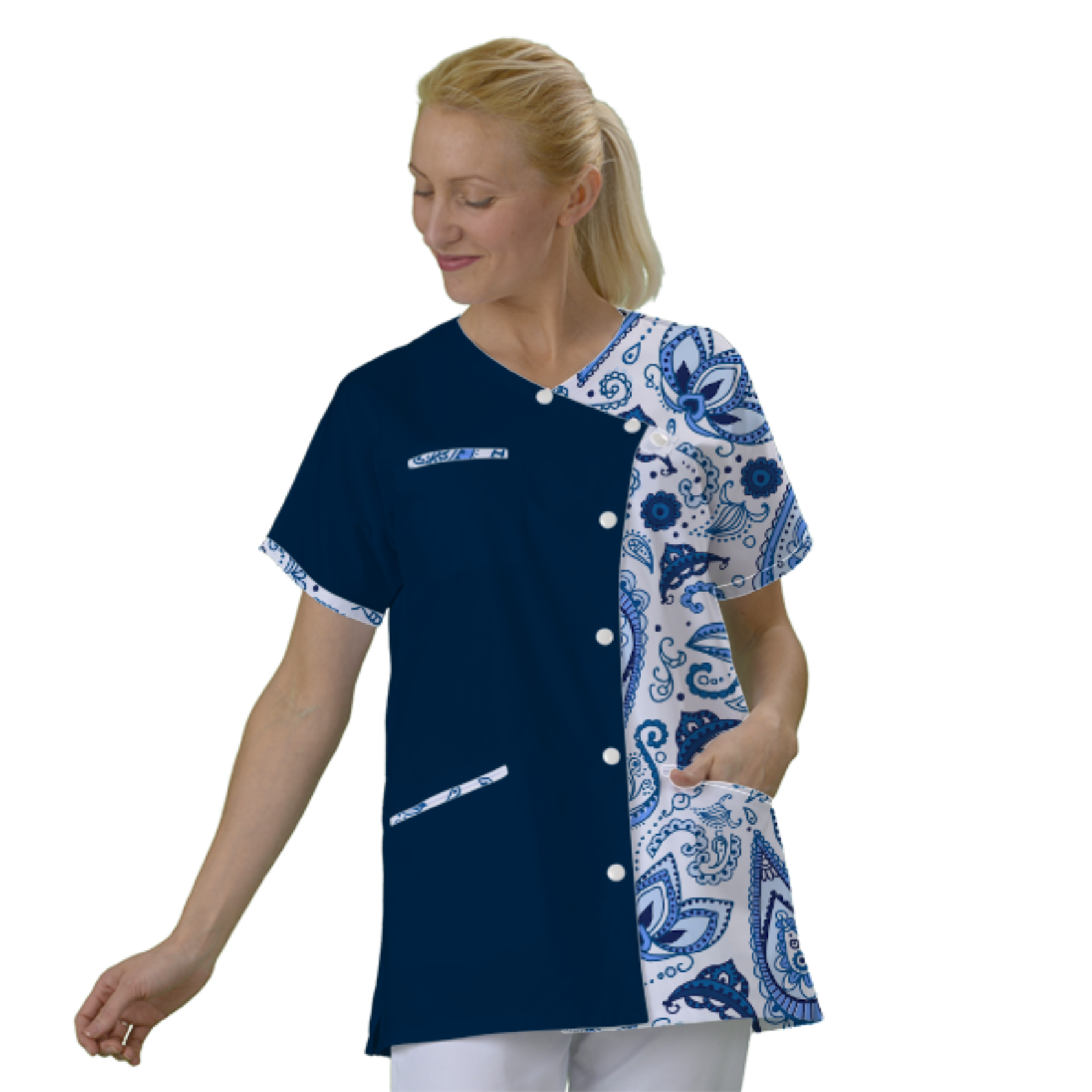 blouse-medicale-courte-personnalisable acheté - par Floriane - le 26-08-2025