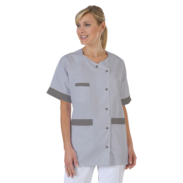 blouse-infirmiere-personnalise-col-trapeze acheté - par Béatrice - le 14-05-2019