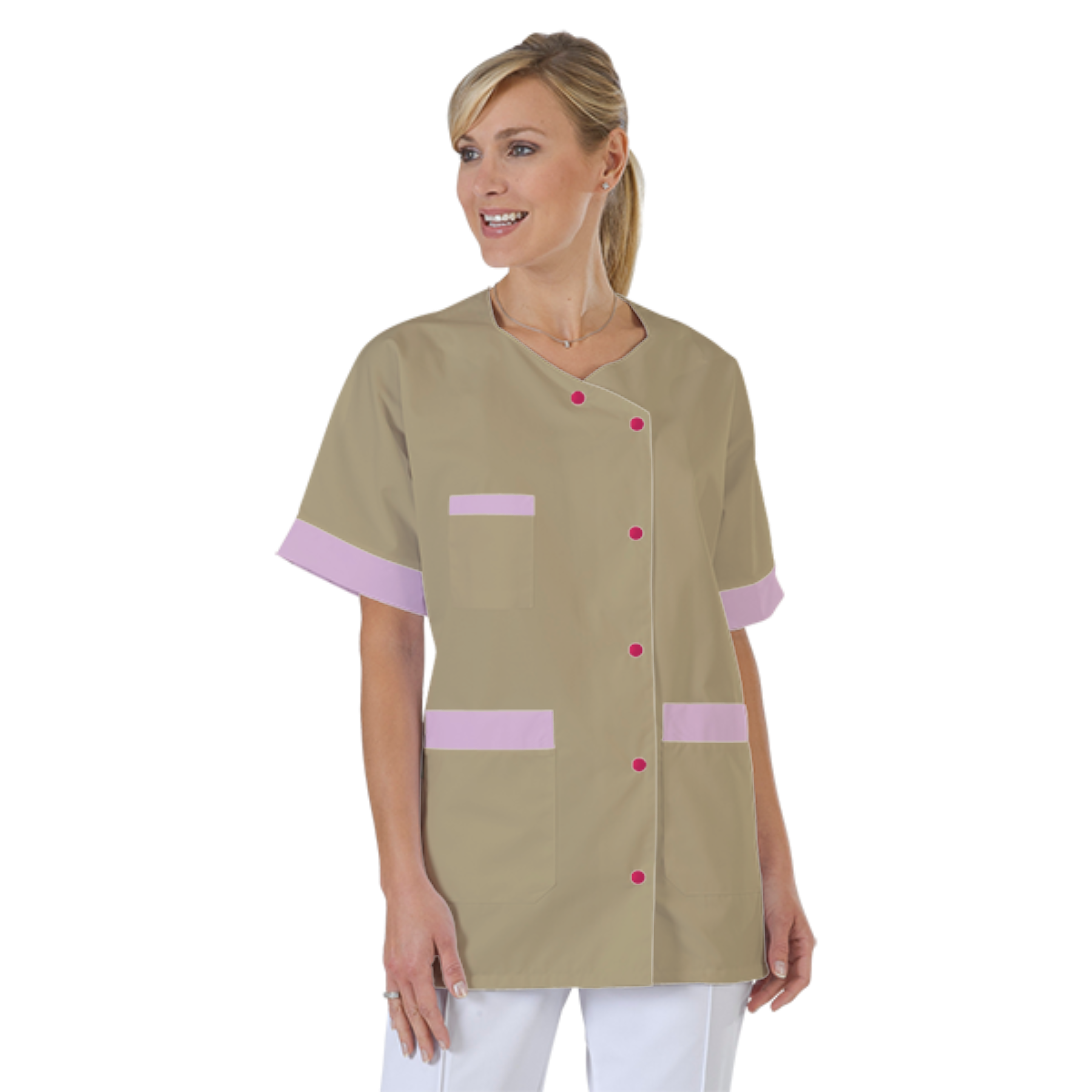 blouse-infirmiere-personnalise-col-trapeze acheté - par Delphine - le 09-09-2025