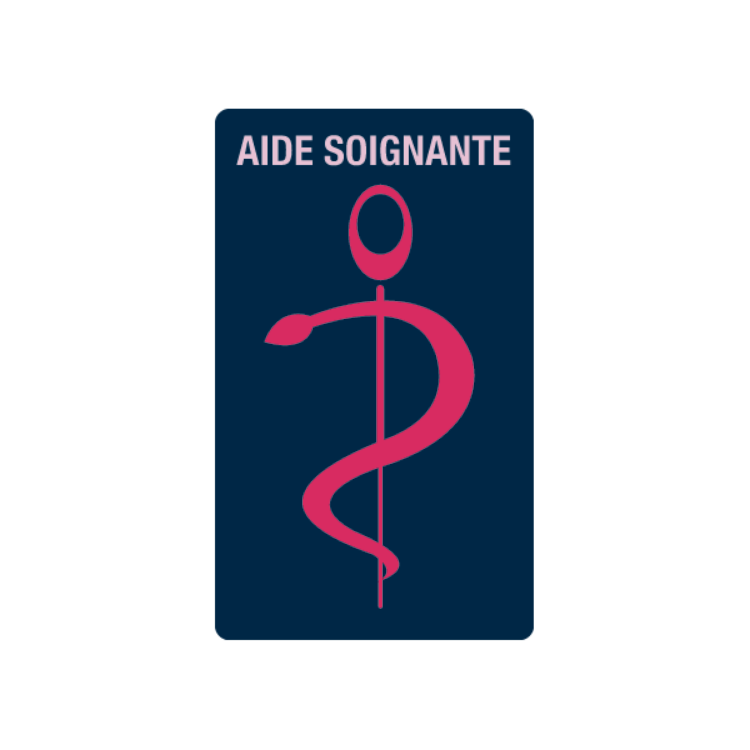 Caducée aide soignante personnalisable