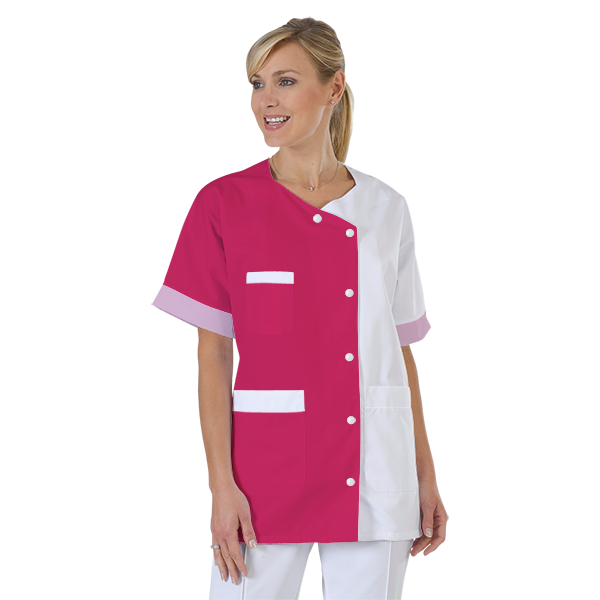 blouse-infirmiere-personnalise-col-trapeze acheté - par Auréline - le 21-07-2022