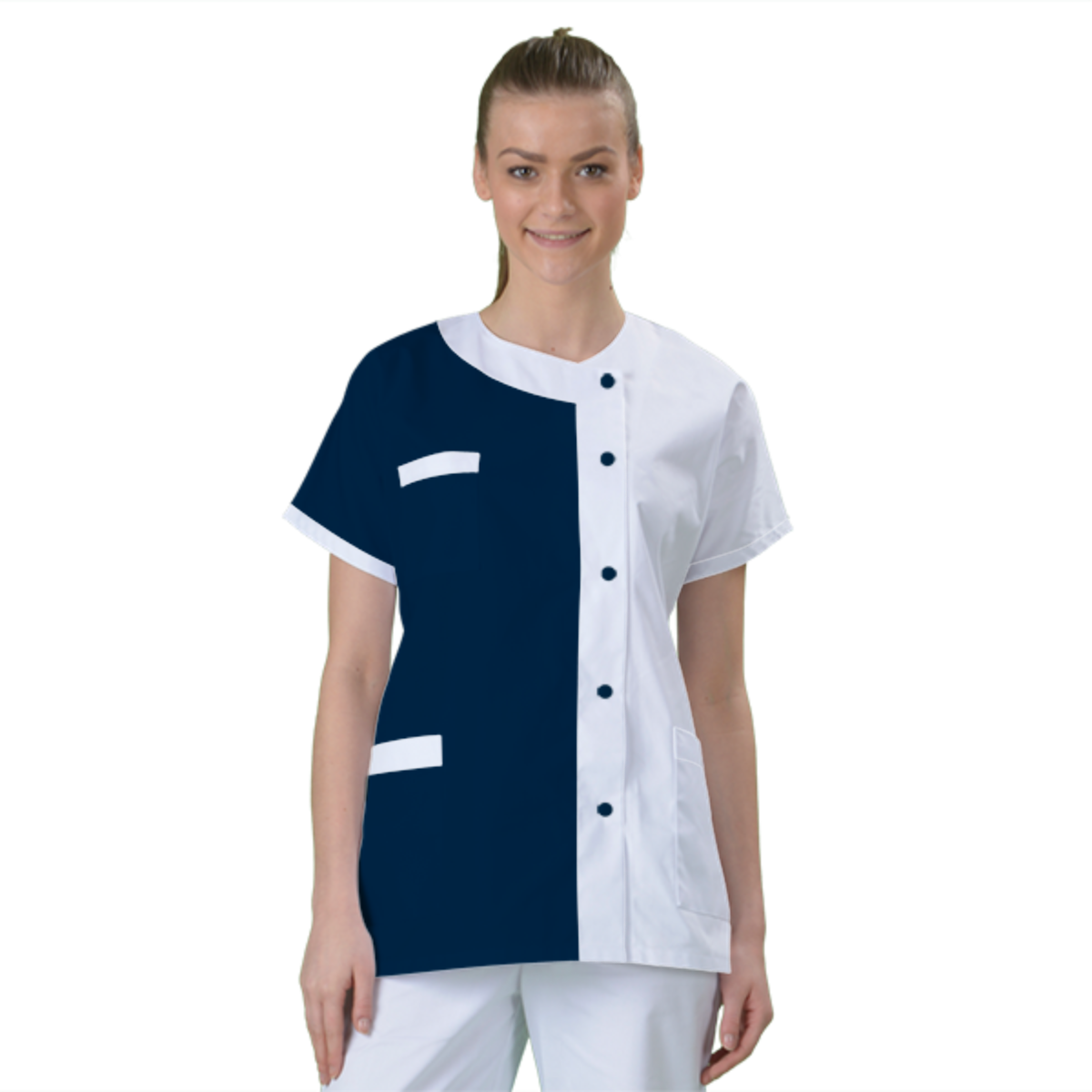 blouse-medicale-col-carre-a-personnaliser acheté - par Henriette - le 19-09-2018