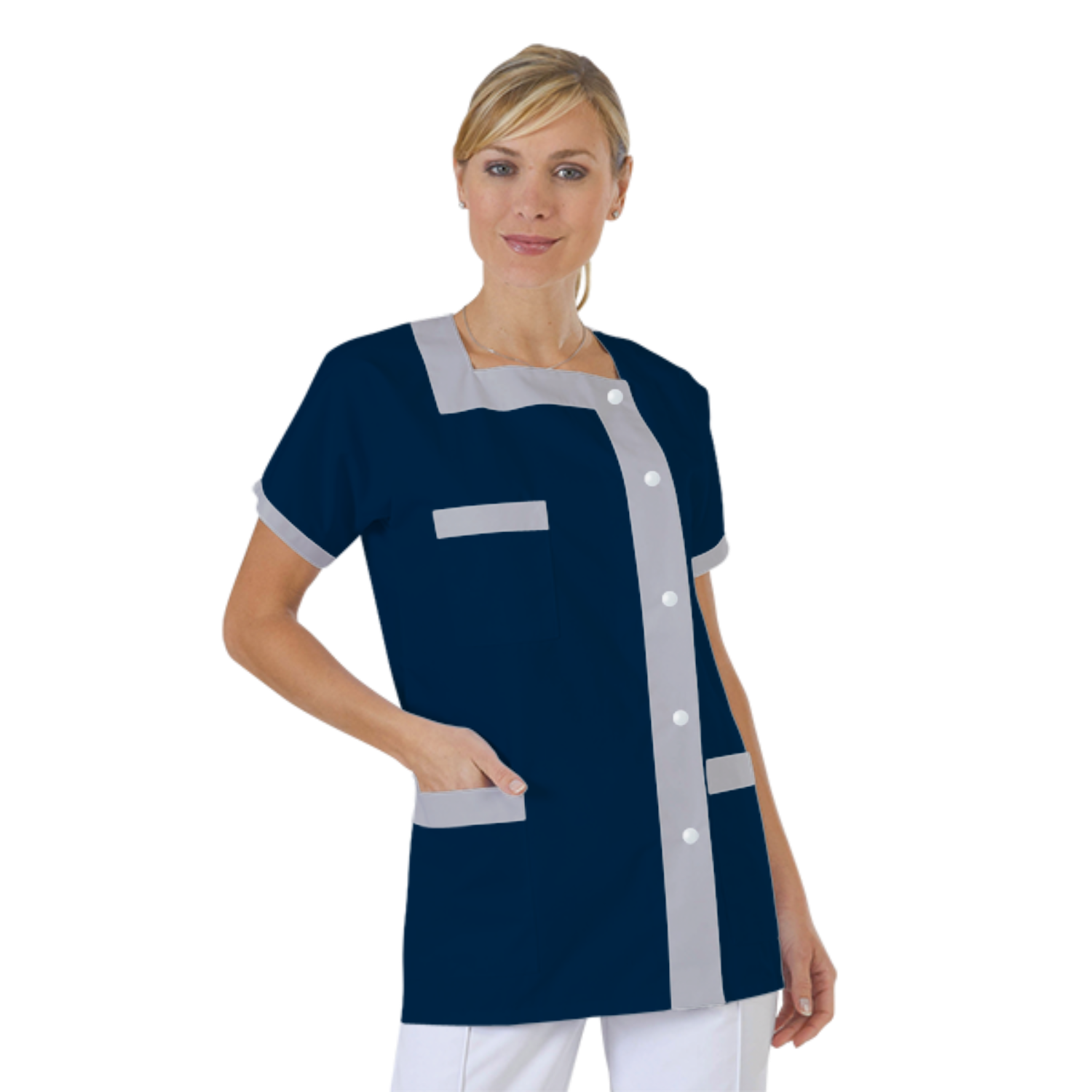 blouse-medicale-col-carre-a-personnaliser acheté - par Morgane - le 28-03-2019