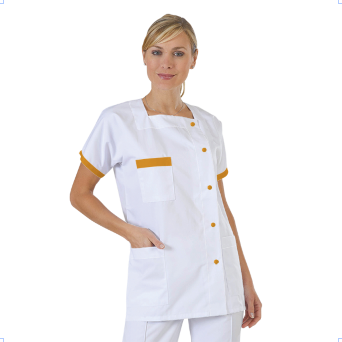 blouse-medicale-col-carre-a-personnaliser acheté - par Carine - le 02-01-2017