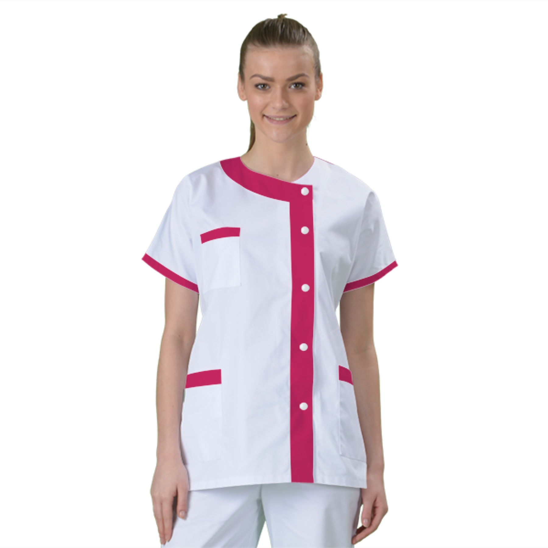 blouse-medicale-col-carre-a-personnaliser acheté - par Laurence  - le 20-01-2022