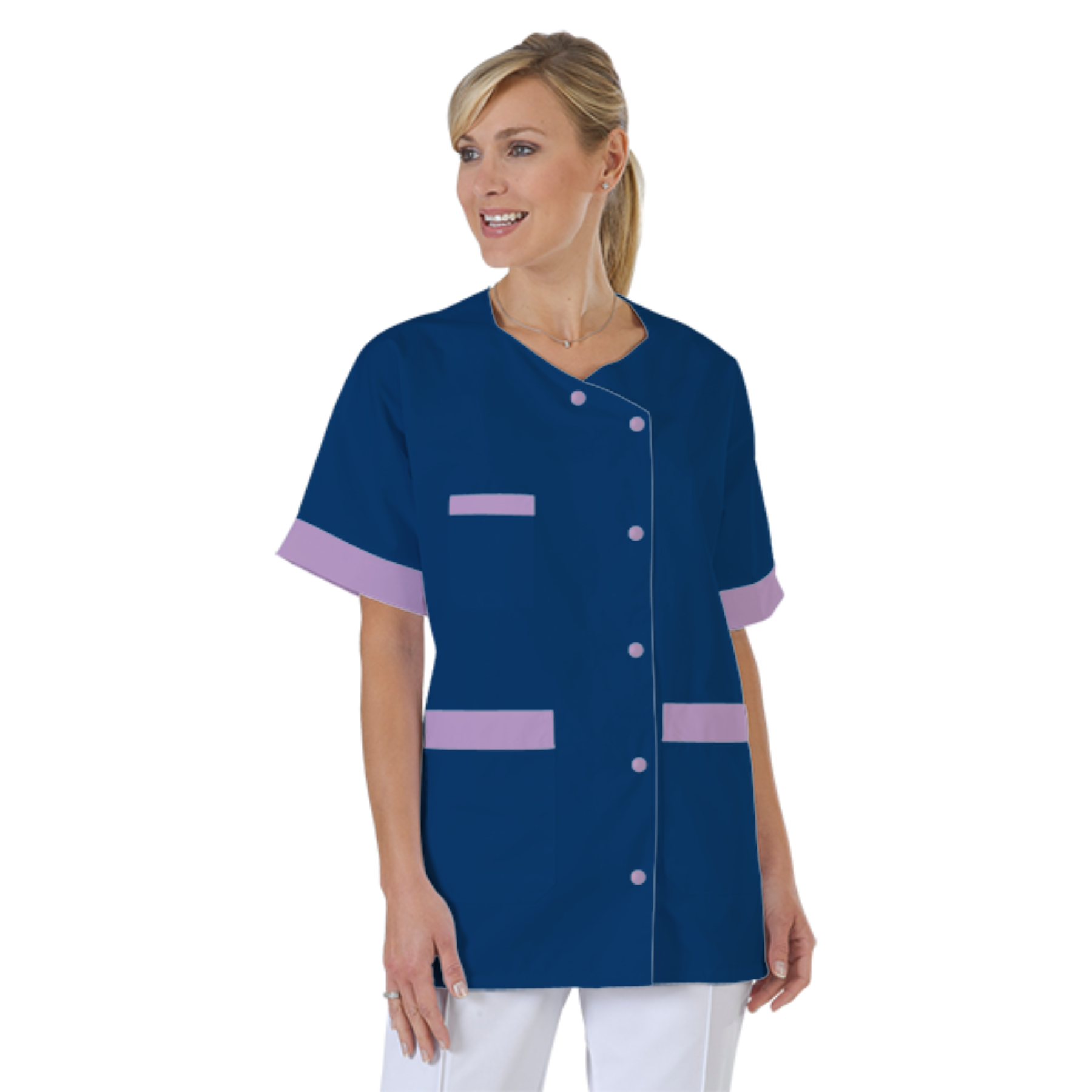 blouse-infirmiere-personnalise-col-trapeze acheté - par Concetta Federica  - le 03-09-2025