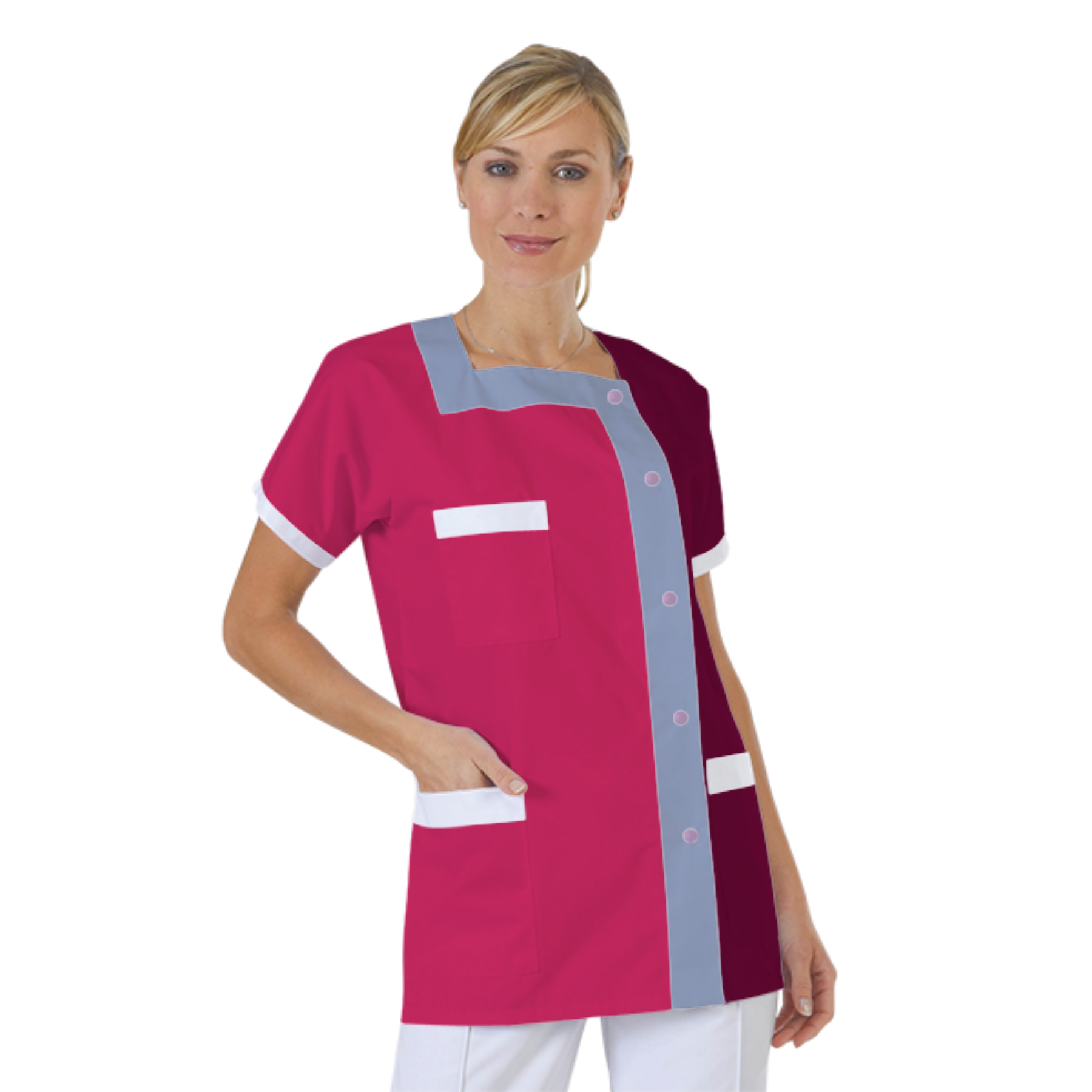 blouse-medicale-col-carre-a-personnaliser acheté - par Thomas - le 13-06-2018