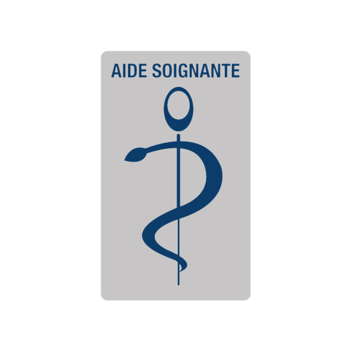 AIDE SOIGNANTE CADUCEE 9cm AUTOCOLLANT STICKER AB146