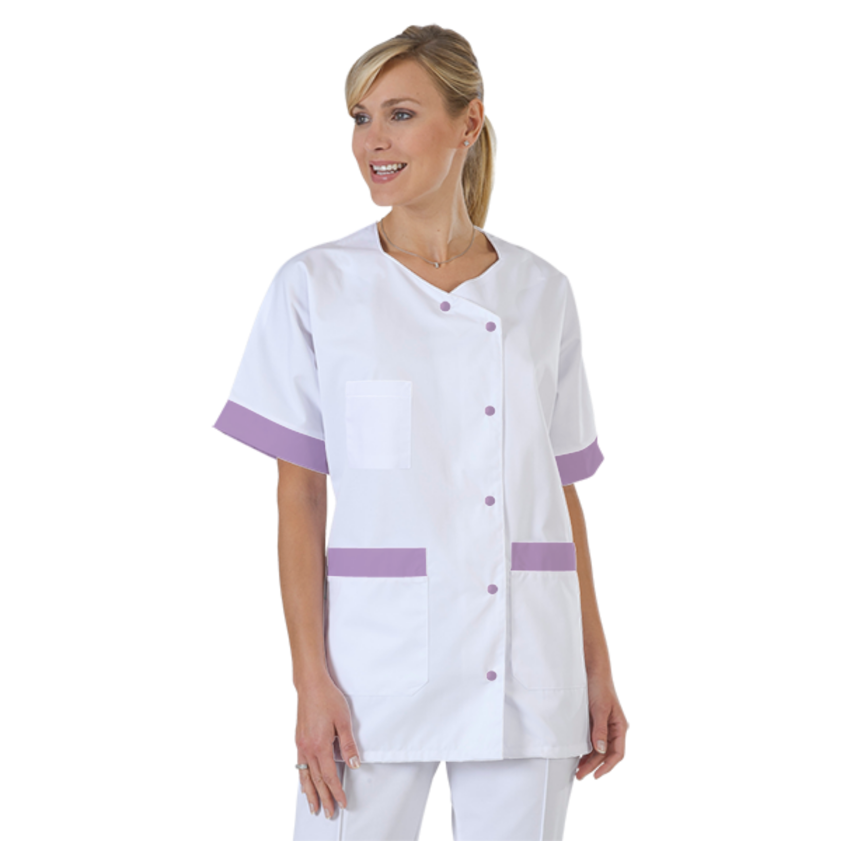 blouse-infirmiere-personnalise-col-trapeze acheté - par Alexandre - le 27-11-2019