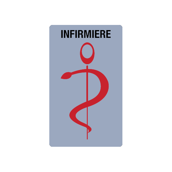 Caducée infirmière personnalisable