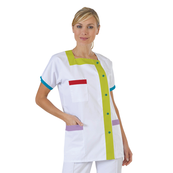 blouse-medicale-col-carre-a-personnaliser acheté - par Agnes - le 25-09-2016