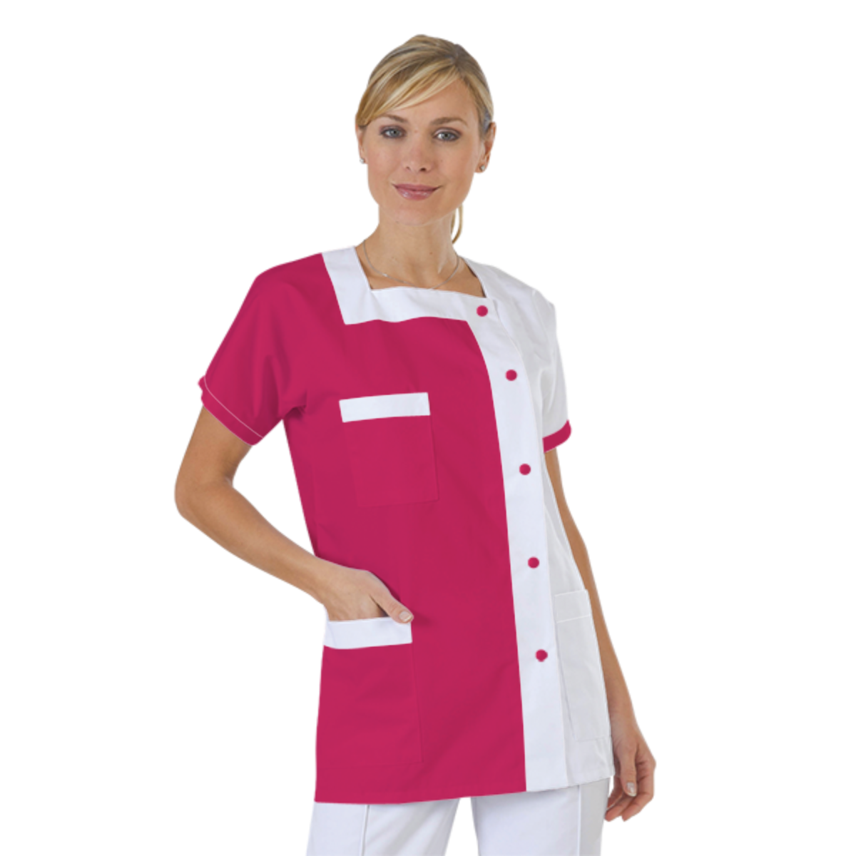 blouse-medicale-col-carre-a-personnaliser acheté - par Manon - le 06-10-2018