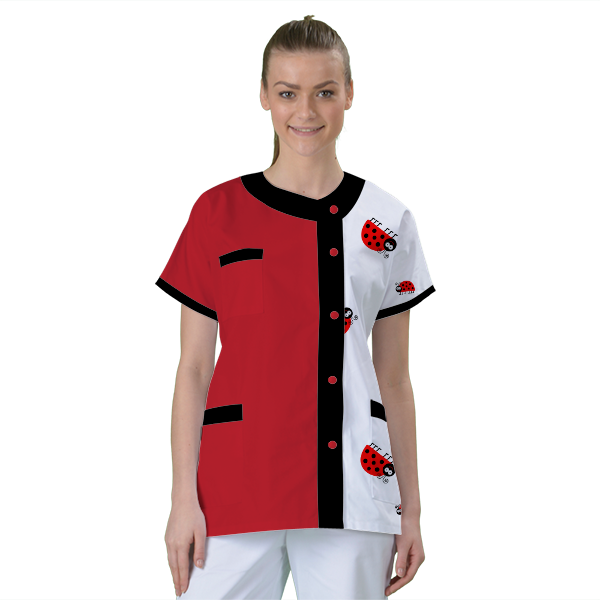 blouse-de-travail-personnalisee-tunique-medicale acheté - par Je Ris Je Guéris - le 25-06-2020