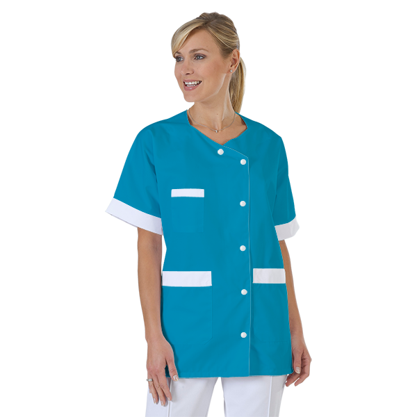 blouse-infirmiere-personnalise-col-trapeze acheté - par Nathalie - le 14-03-2017