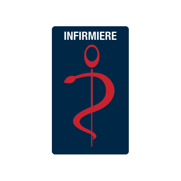 Caducée infirmière personnalisable